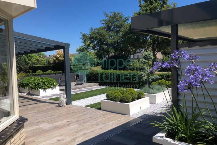 Tuinontwerp Modern onderhoudsarm